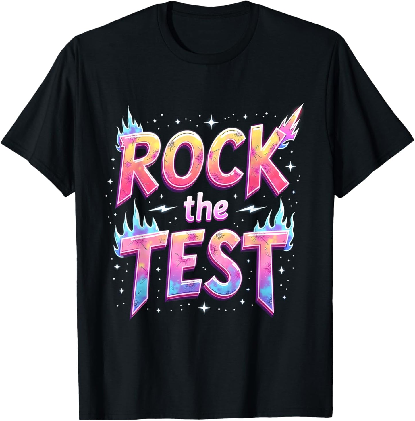 Testing Day Teacher Student Motivational Rock The Test School T-shirt by TeeBrew