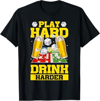 Board Games Tabletop Dice Game Beer Lover T-Shirt