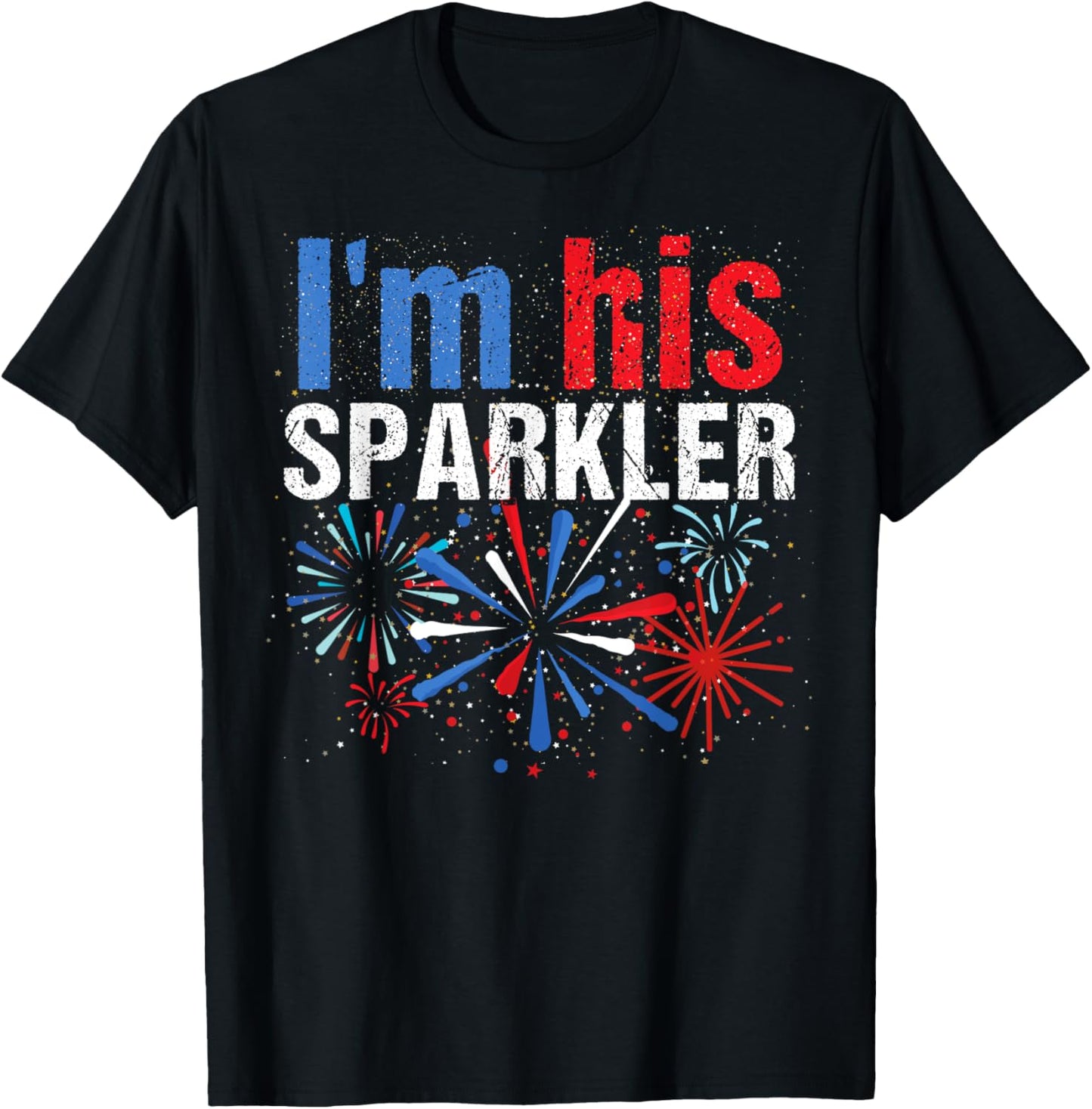 I'm Her Sparkler His And Her 4th of July Matching Couples T-Shirt