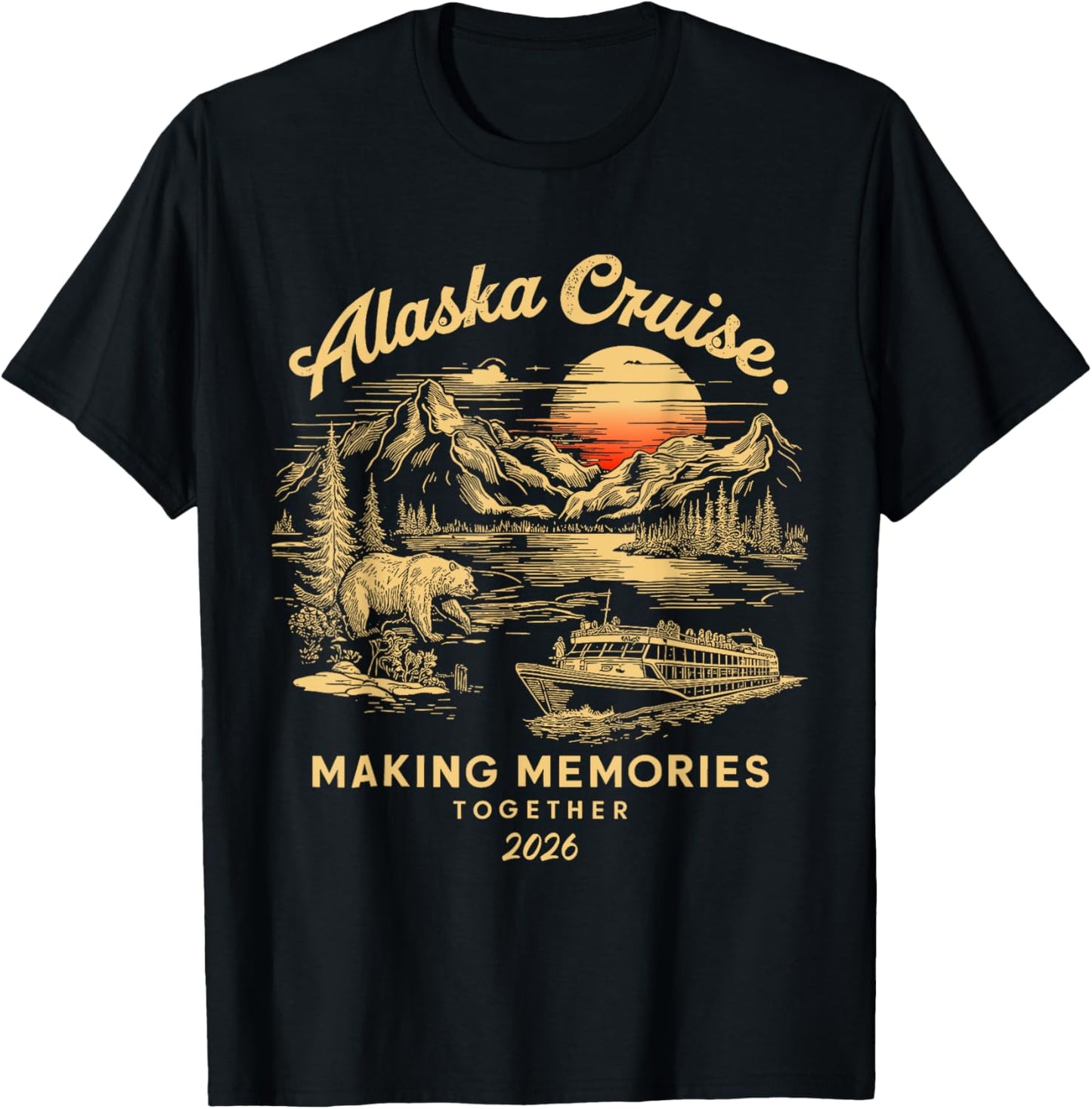 Matching Family and Friends and Group Alaska Cruise 2026 T-Shirt