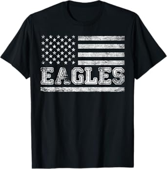 Eagles Sports Name Vintage Retro Gift Men Women Boy Girl T-Shirt
