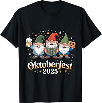German Gnomes Funny Oktoberfest 2025 T-Shirt
