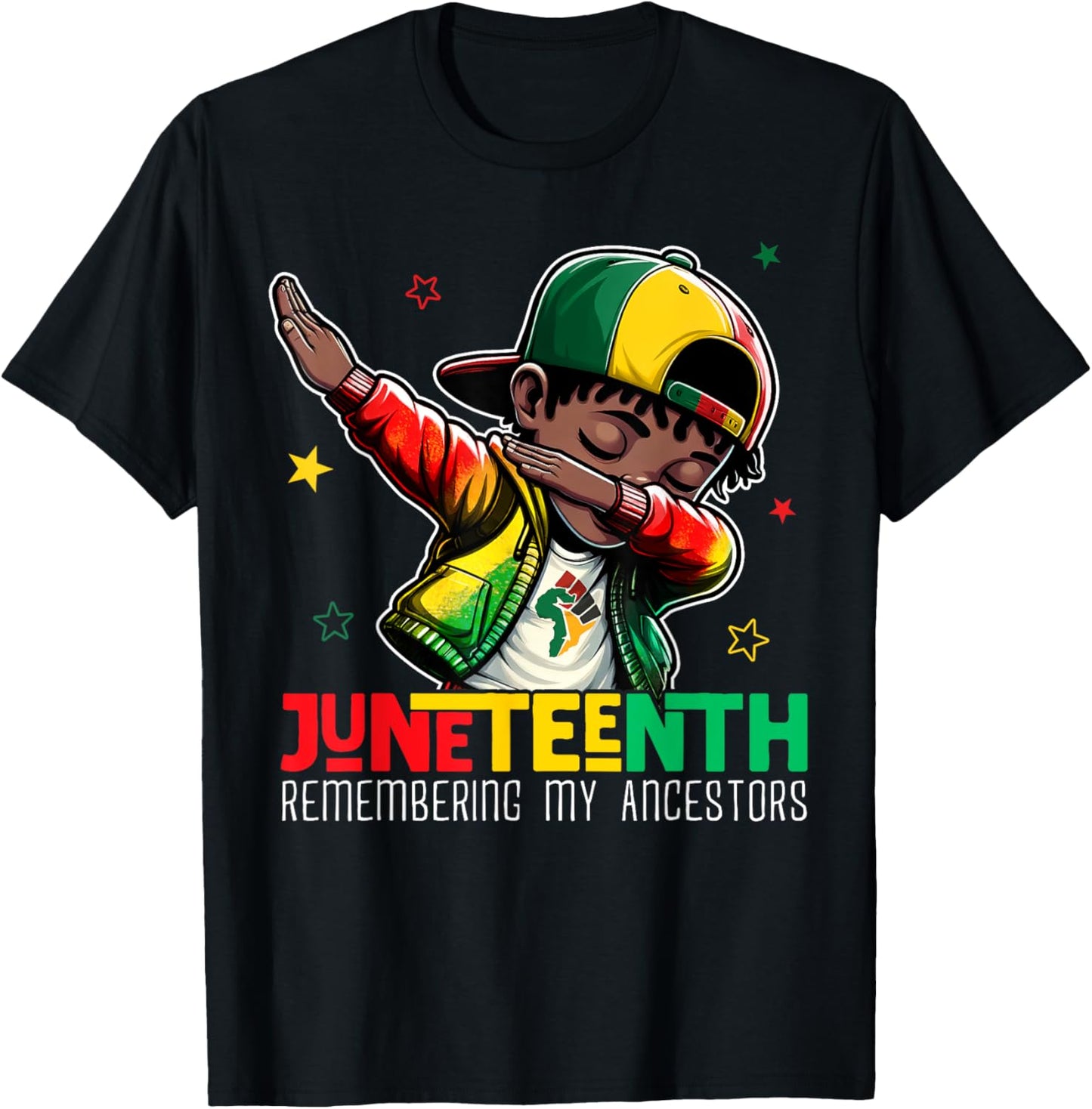 Juneteenth Remembering My Ancestors Shirt For Black Boy Kids T-Shirt