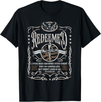 Redeemed Shirt, Jesus Shirts For Men, Cross Shirt, Christian T-Shirt