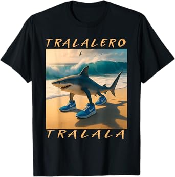 Tralalero Tralala Italian Brainrot Meme T-Shirt