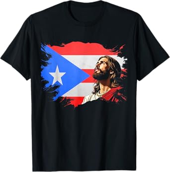Puerto Rican Heritage Proud Christian T-Shirt