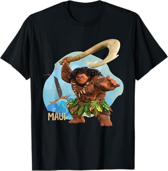 Disney Moana 2 Action Pose “Maui” with Fish Hook T-Shirt