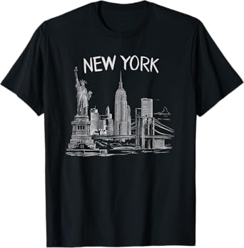 New York Gifts For Men Women NY City Vintage Urban NYC T-Shirt