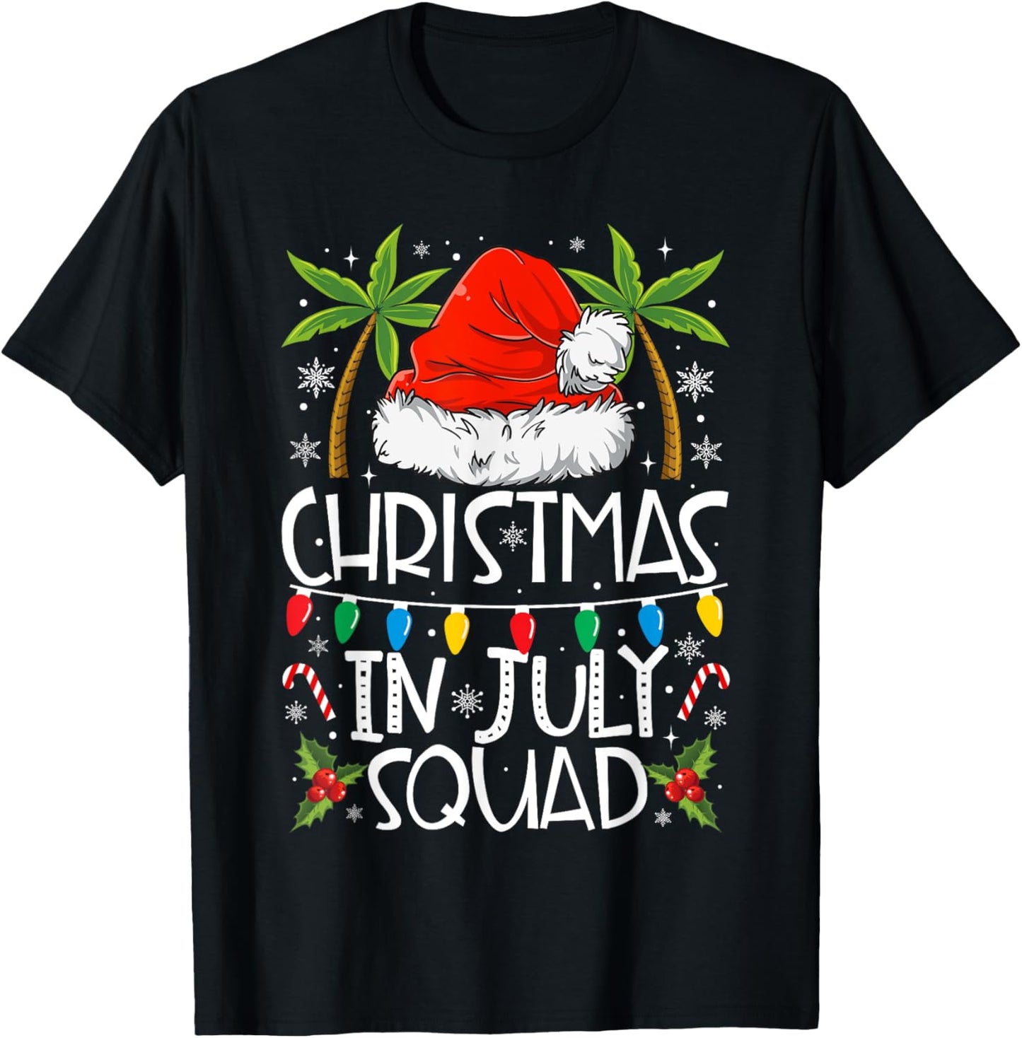 Christmas In July Squad Funny Summer Xmas Men Women Kids T-shirt