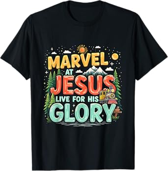 True North Christian Camp VBS 2025 His Glory Junction Train T-Shirt