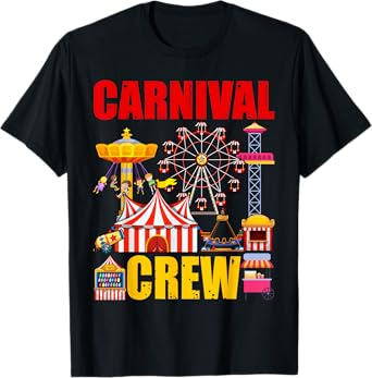 Carnival Crew Funny Circus Staff Costume Circus Theme Party T-Shirt