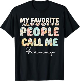 Wildflowers Grammy Floral Mother's Day Grammy T-Shirt