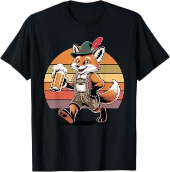 Fox Beer Drinking Foxes T-Shirt