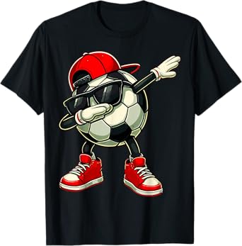 Soccer Ball Dabbing Funny Player Soccer T-Shirt