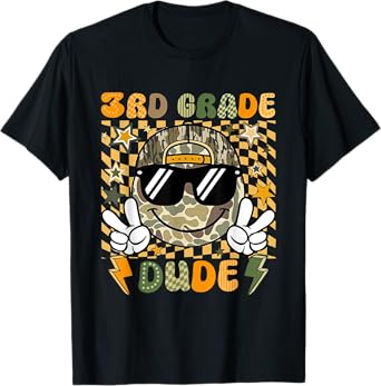 Funny Back To School Tee 3rd Grade Dude Boys Girls Kids T-Shirt