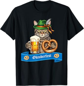 Oktoberfest Cat German Beer T-Shirt
