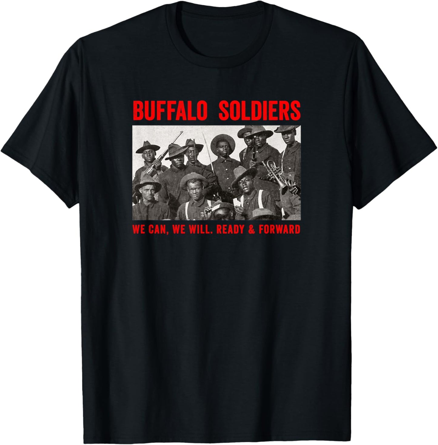 Buffalo Soldiers 9th and 10th Cavalry African American Heros T-Shirt