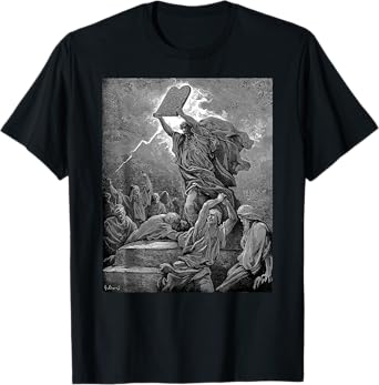 Gustave Dore Moses Breaks the Tablets of the Law T-Shirt
