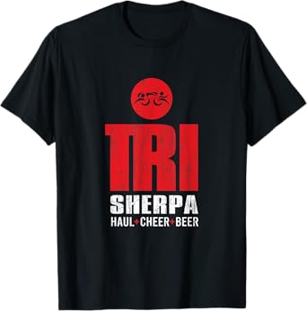 TRISHERPA Tri Sherpa Triathlete Triathlon Inspired Design T-Shirt