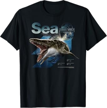 Jurassic World Rebirth Mosasaurus Sea Dinosaur T-Shirt
