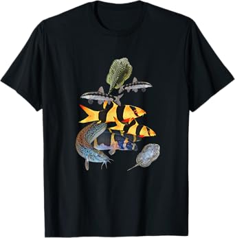 Aquarium Loaches Hillstream Dojo Clown Khuli Loach Fish Tank T-Shirt
