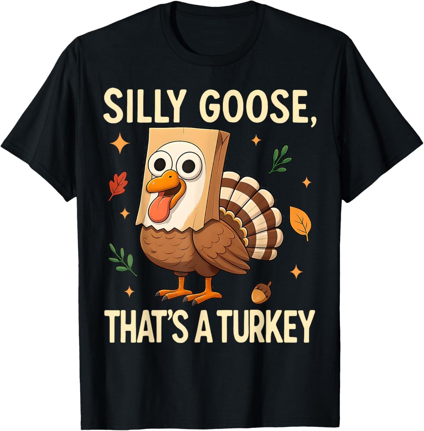 Silly Goose Face Turkey Family Matching T-Shirt