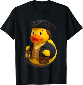 Rubber Duck Paul Revere American History Historical Figure T-Shirt
