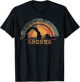 Arches - US National Park Vintage Men Women Kids Retro T-Shirt