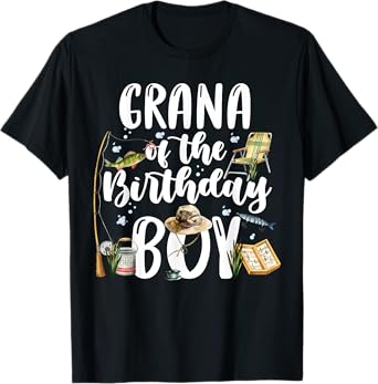 Grana Of The Birthday Boy Fishing Family Matching T-Shirt