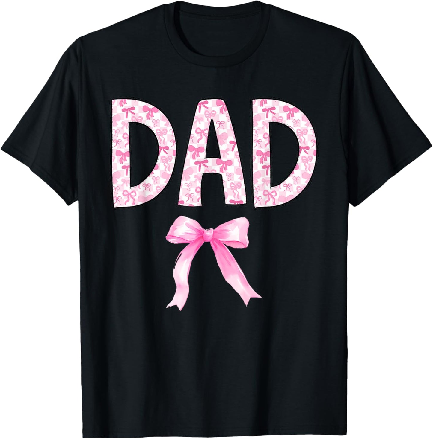 Dad Birthday Squad Matching Coquette Bow Family Party T-Shirt