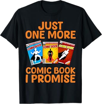 Funny Comic Book Design For Men Women Comic Book Collectors T-Shirt