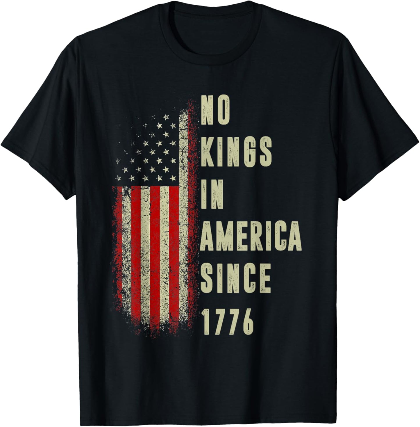 No Kings In America Since 1776 Usa Flag Shirt Save Democracy T-shirt