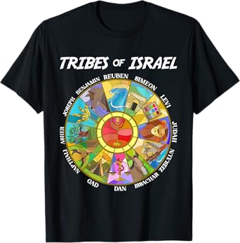 Tribes Of Israel Nation Hebrew Twelve Sons Jewish Judah T-Shirt