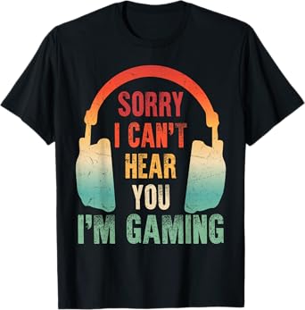Funny Gamer Graphic Shirt For Teens Boys Men Video Gaming T-Shirt