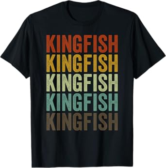 Kingfish Fish Retro T-Shirt
