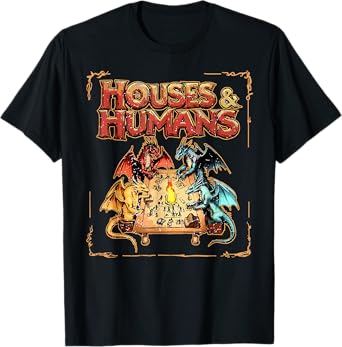 Houses and Humans Vintage Retro 90s Funny Gamer Gaming T-Shirt