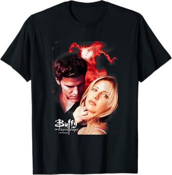 Buffy The Vampire Slayer Buffy & Angel Vintage Poster T-Shirt