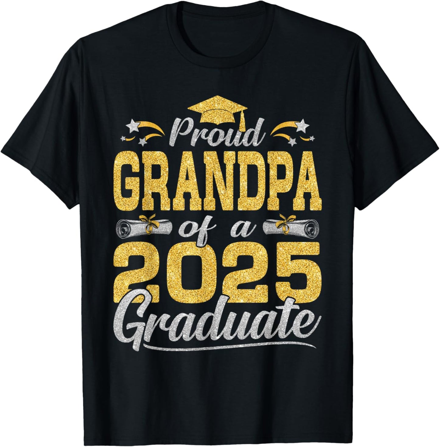 Proud Grandpa Of A 2025 Graduate Graduation 2025 Apparel T-Shirt