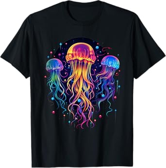 jellyfish lover sea animal illustration ocean jellyfishes T-Shirt