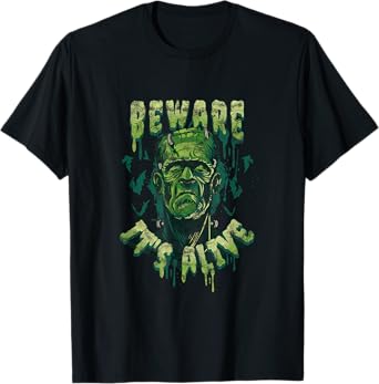 Beware It's Alive Frankenstein's Monster Halloween T-Shirt