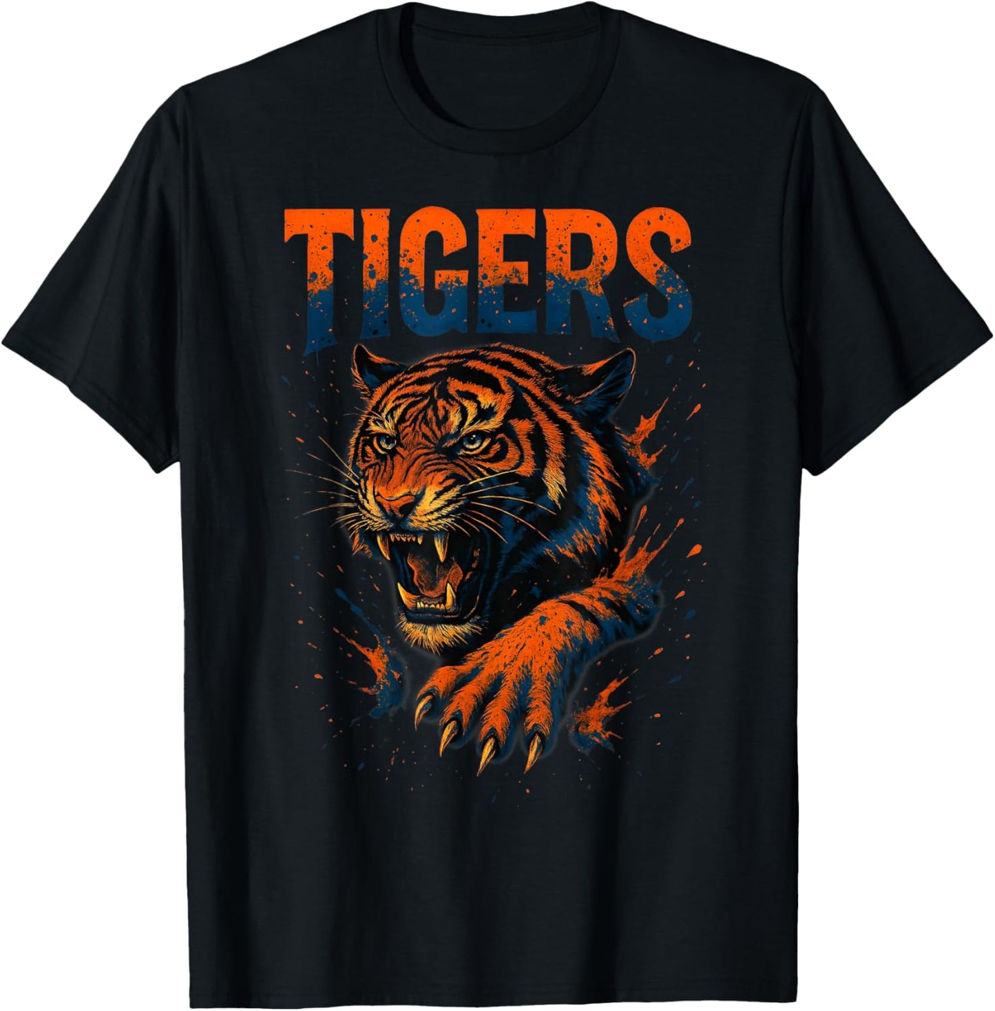 Graphic Tigers Name Distressed Gifts For Men Kids Women T-Shirt