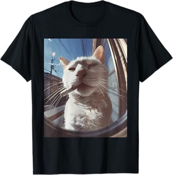 Funny Smoking Cat, Cigarette Kitty Gen Z Meme, Cat Lover T-Shirt for Men Women