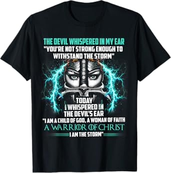 Women Knight Templar I Am A Child Of God A Warrior Of Christ T-Shirt