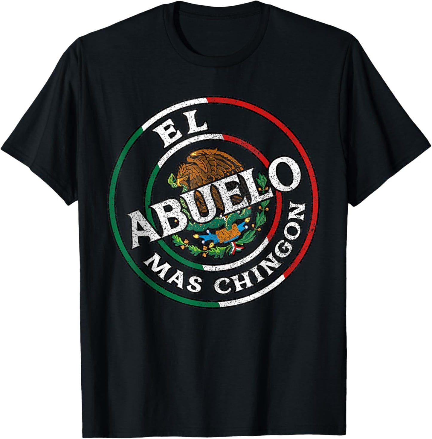 El Abuelo Mas Chingon Mexican Grandpa Father's Day T-Shirt