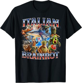 Italian Brainrot Shirt Boys Shirt Italian Brainrot Meme T-Shirt