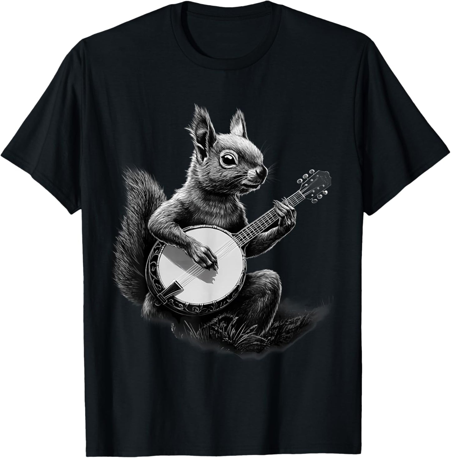 Banjo Squirrel Bluegrass Banjo Player Squirrel Playing Banjo T-Shirt