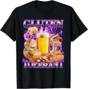 Gluten Tolerant Funny Ketosis Keto Diet Bread Beer Noodles T-Shirt