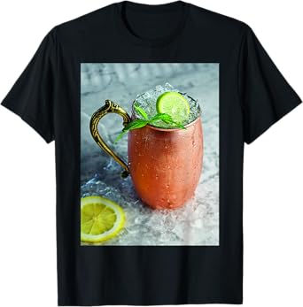 Fun Moscow Mule Cocktail Copper Mug Costume T-Shirt