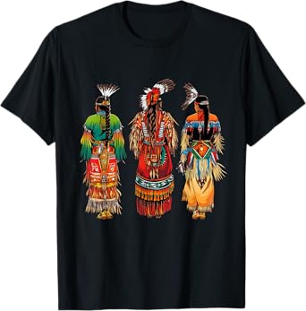 Indian Tribe Native American Feather Headdress Indian Chief T-Shirt