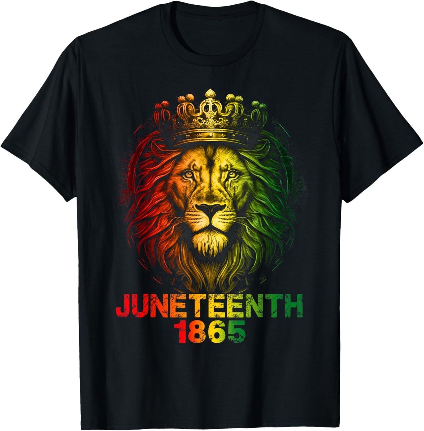 1865 Juneteenth Celebrate Lion African American Freedom Day T-Shirt